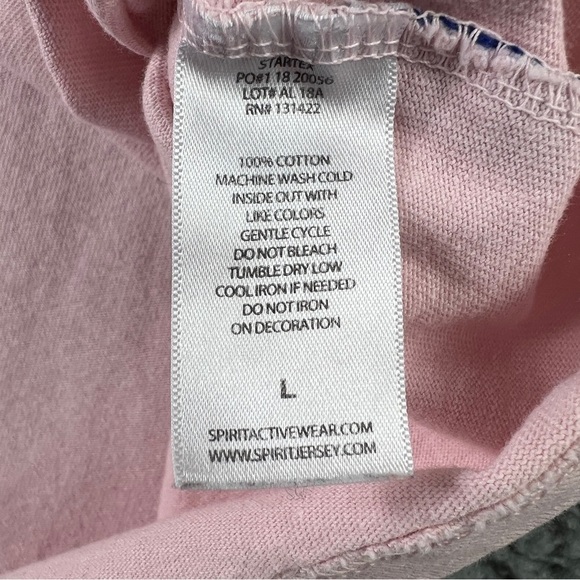 Spirit Jersey "Fight Like A Mom" Long Sleeve Light Pink Sweater Size L - Picture 4 of 9